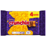 CADBURY CRUNCHIE CHOCOLATE BAR 4PK 104.4G