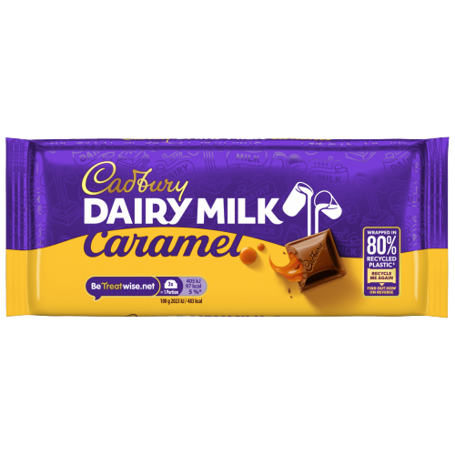 CADBURY DAIRY MILK CARAMEL CHOCOLATE BLOCK 120G