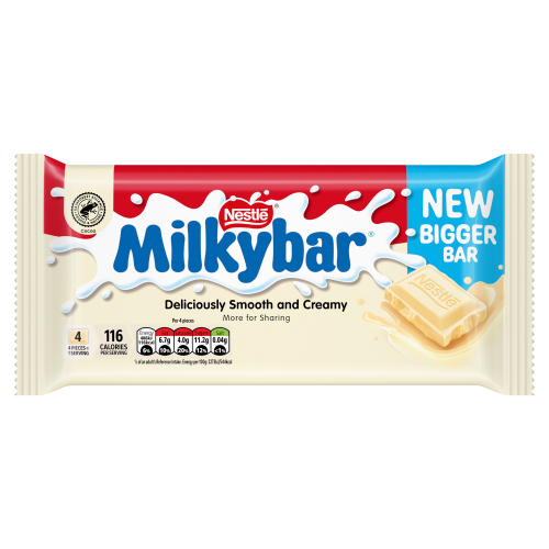 MILKYBAR LARGE WHITE CHOCOLATE BLOCK 150G