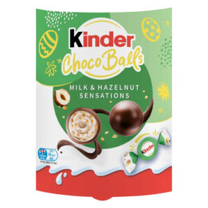 KINDER 11 CHOCO BALLS MILK & HAZELNUT SENSATIONS 90G