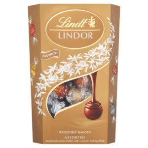 LINDT LINDOR ASSORTED CORNET 337G