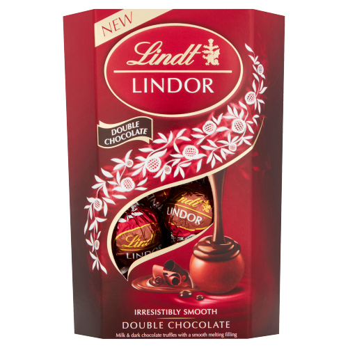 LINDT LINDOR DOUBLE CHOCOLATE CORNET 200G
