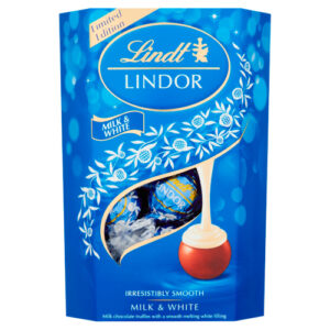 LINDT LINDOR MILK & WHITE 200G
