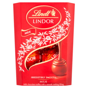 LINDT LINDOR MILK CORNET 37G