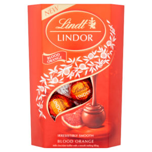 LINDT LINDOR BLOOD ORANGE CORNET 200G