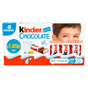 KINDER CHOCOLATE 8PK PMP £1.65 12.5G