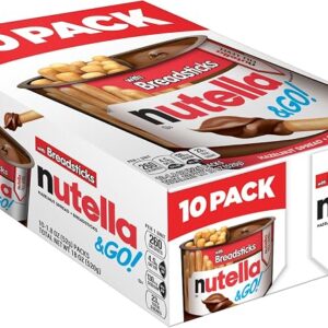Nutella & Go Kids Snacks for Kids, Hazelnut Spread, 10 Pack, 1.8 Oz
