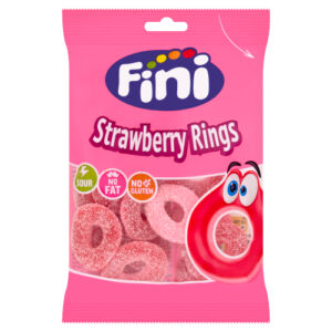 FINI HALAL STRAWBERRY RINGS BAG 75G