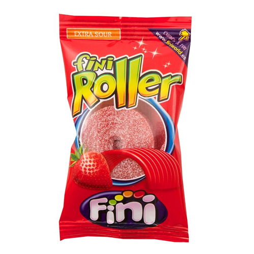 FINI ROLLER CANDY BELT STRAWBERRY 18PK 360G