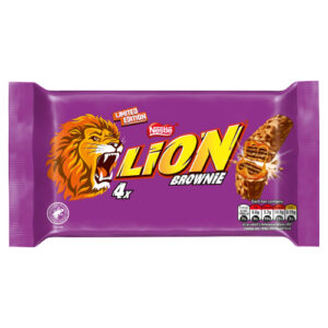 LION LIMITED EDITION BROWNIE 4PK 120G