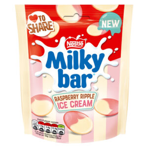 MILKYBAR RASPBERRY RIPPLE ICE CREAM POUCH 86G