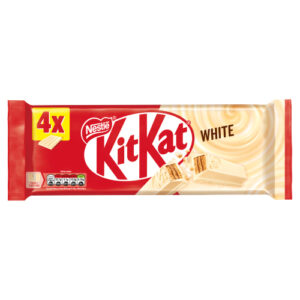 KITKAT 4 FINGER WHITE CHOCOLATE BAR 4PK 166G
