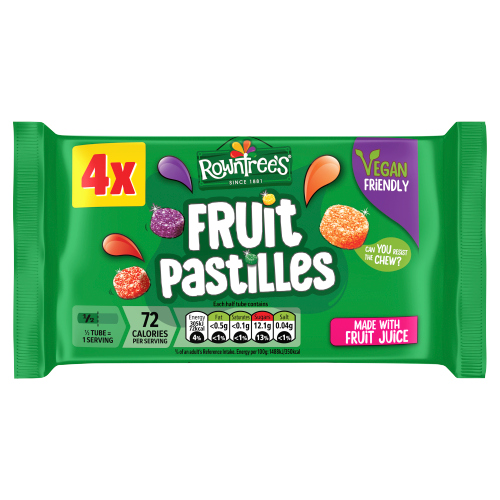 ROWNTREE'S FRUIT PASTILLES SWEETS 4PK 164G