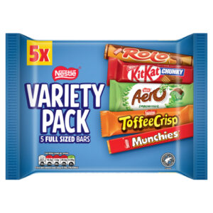 NESTLE VARIETY MILK CHOCOLATE BAR MULTIPACK 218G