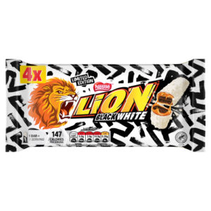 LION BLACK WHITE BAR 4PK 120G