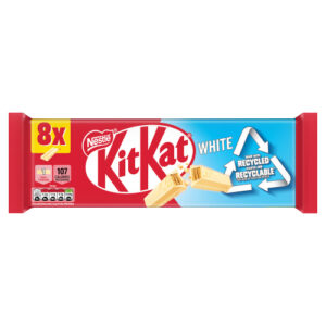 KITKAT F1 2 FINGER WHITE BISCUIT BAR 8PK 165.6G