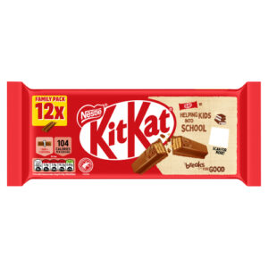 KITKAT 2 FINGER MILK CHOCOLATE BISCUIT BAR 12PK 248.8G