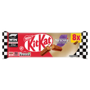KITKAT F1 2 FINGER MOCHA CHOCOLATE BISCUIT BARS 8PK 165.6G