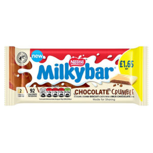 MILKYBAR CHOCOLATE CRUMBLE WHITE CHOCOLATE BA PMP £1.65 84G