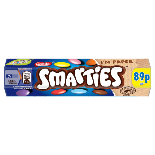 SMARTIES MILK CHOCOLATE TUBE PMP 89P 38G