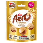AERO BUBBLES CARAMEL FLAVOUR CHOCOLATE SHARING BAG 92G