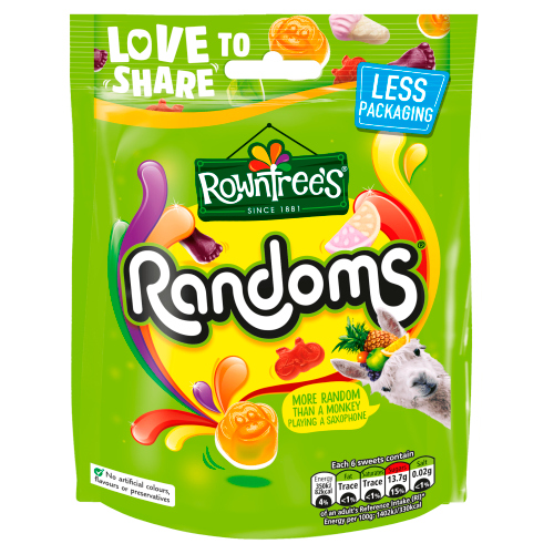 ROWNTREE'S RANDOMS SHARING BAG 150G