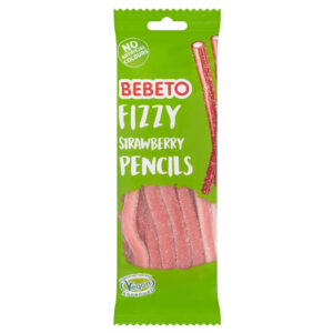 BEBETO STRAWBERRY FIZZY PENCILS PMP £1.00 160G