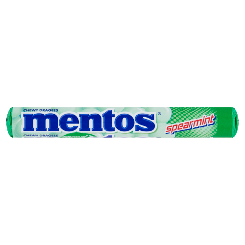MENTOS SPEARMINT CHEWY DRAGEES 38G