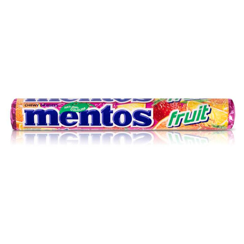 MENTOS FRUIT CHEWY DRAGEES 38G