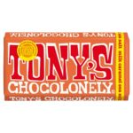 TONY'S CHOCOLONELY MILK CARAMEL & SEA SALT BLOCK 180G