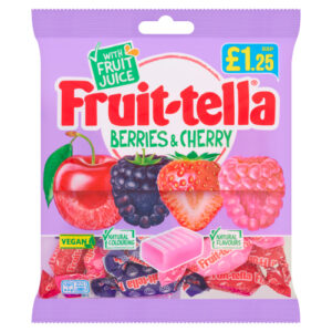 FRUIT-TELLA BERRIES & CHERRIES PMP £1.25 135G
