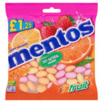 MENTOS FRUIT BAG PMP £1.25 135G