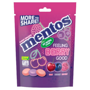 MENTOS FEELING BERRY GOOD CHEWY DRAGEES 160G