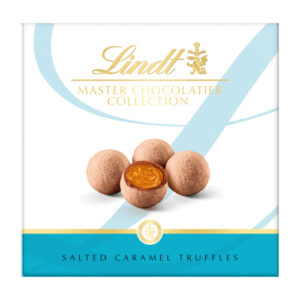 LINDT MASTER CHOCOLATIER SALTED CARAMEL TRUFFLES 135G