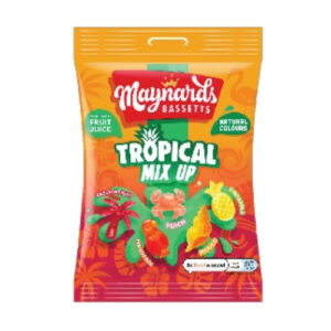 MAYNARDS BASSETTS TROPICAL FRUIT MIX 100G- LAUNCH JULY-2026