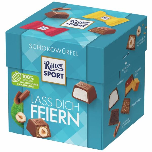 Ritter Sport Chocolate Cube Let Yourself Be Celebrated 176g