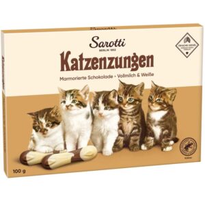 Sarotti Katzenzungen Marbled Milk and White Chocolate
