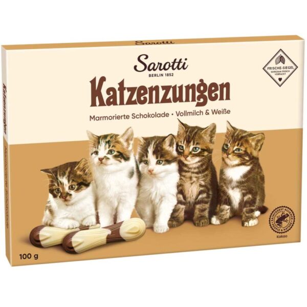 Sarotti Katzenzungen Marbled Milk and White Chocolate